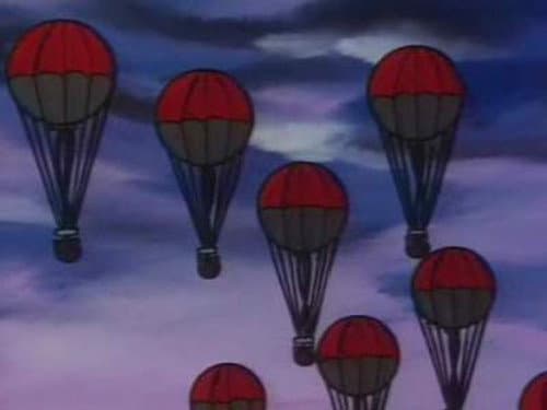 The ballon bomb carried by the wind